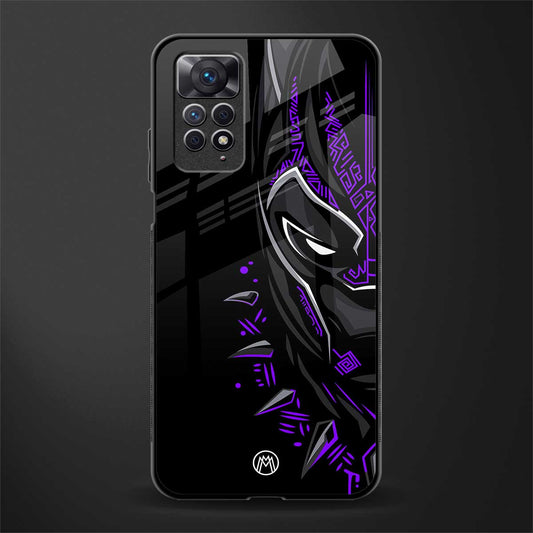 black panther superhero glass case for redmi note 11s image