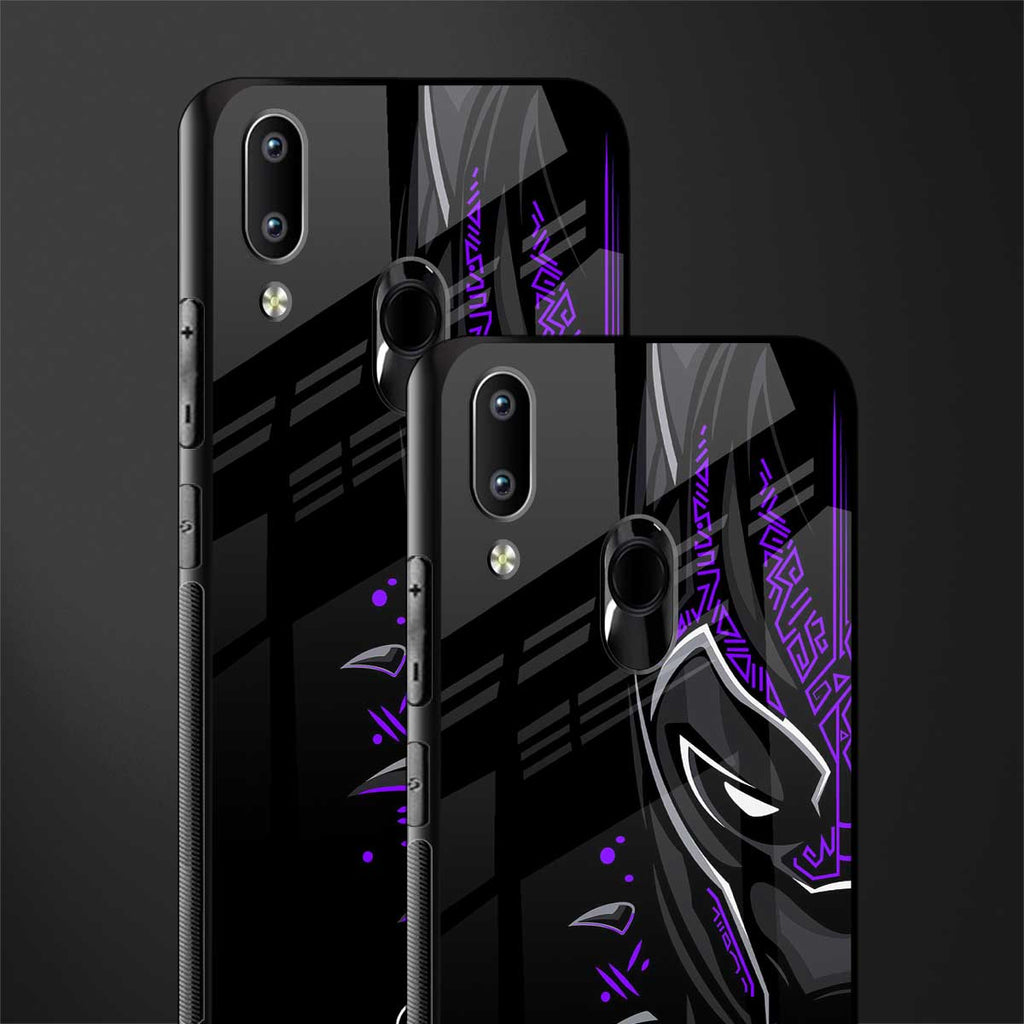 black panther superhero glass case for vivo y93 image-2