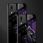 black panther superhero glass case for vivo y93 image-2