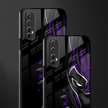 black panther superhero glass case for realme 7 image-2