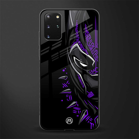 black panther superhero glass case for samsung galaxy s20 plus image