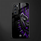 black panther superhero glass case for vivo v20 se image