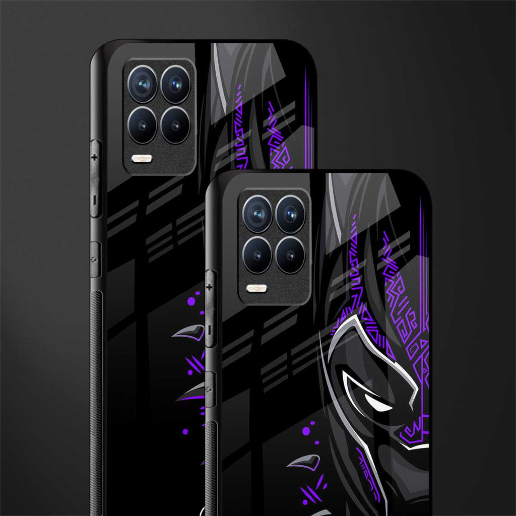 black panther superhero glass case for realme 8 4g image-2