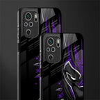 black panther superhero glass case for redmi note 10 image-2