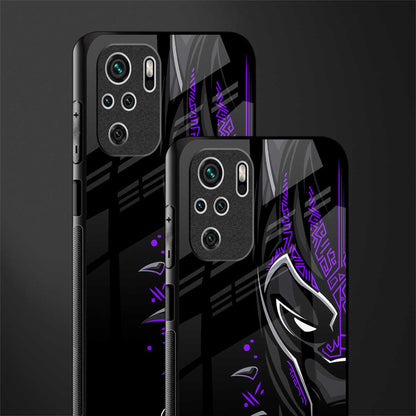 black panther superhero glass case for redmi note 10s image-2