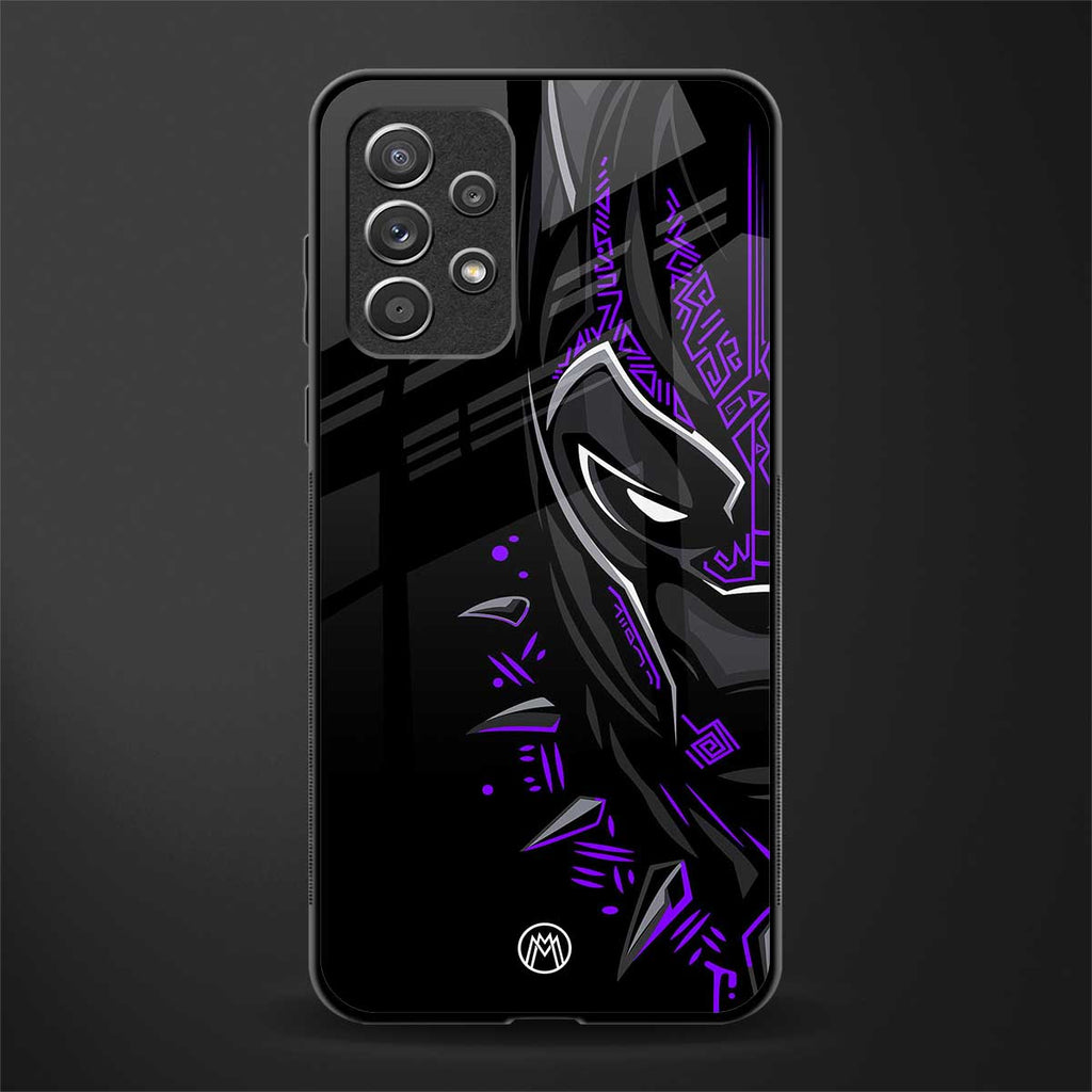 black panther superhero glass case for samsung galaxy a52 image