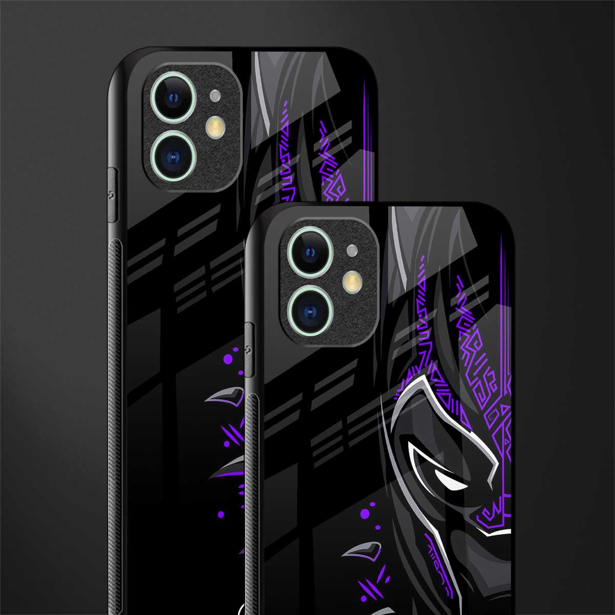 black panther superhero glass case for iphone 12 mini image-2