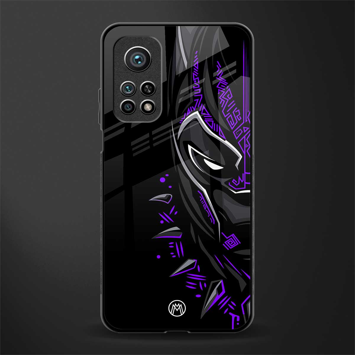 black panther superhero glass case for mi 10t pro image
