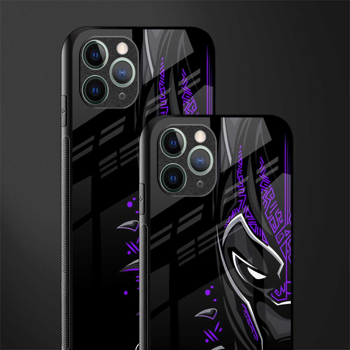black panther superhero glass case for iphone 11 pro max image-2