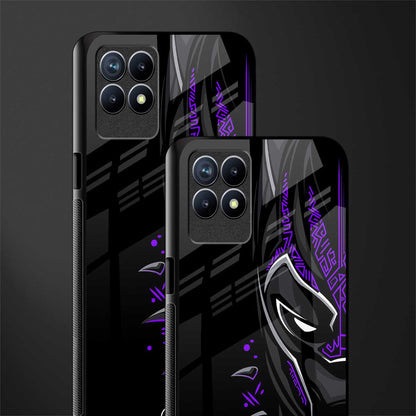 black panther superhero glass case for realme 8i image-2