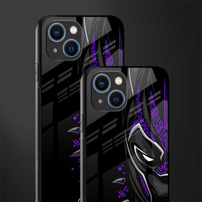 black panther superhero glass case for iphone 13 image-2