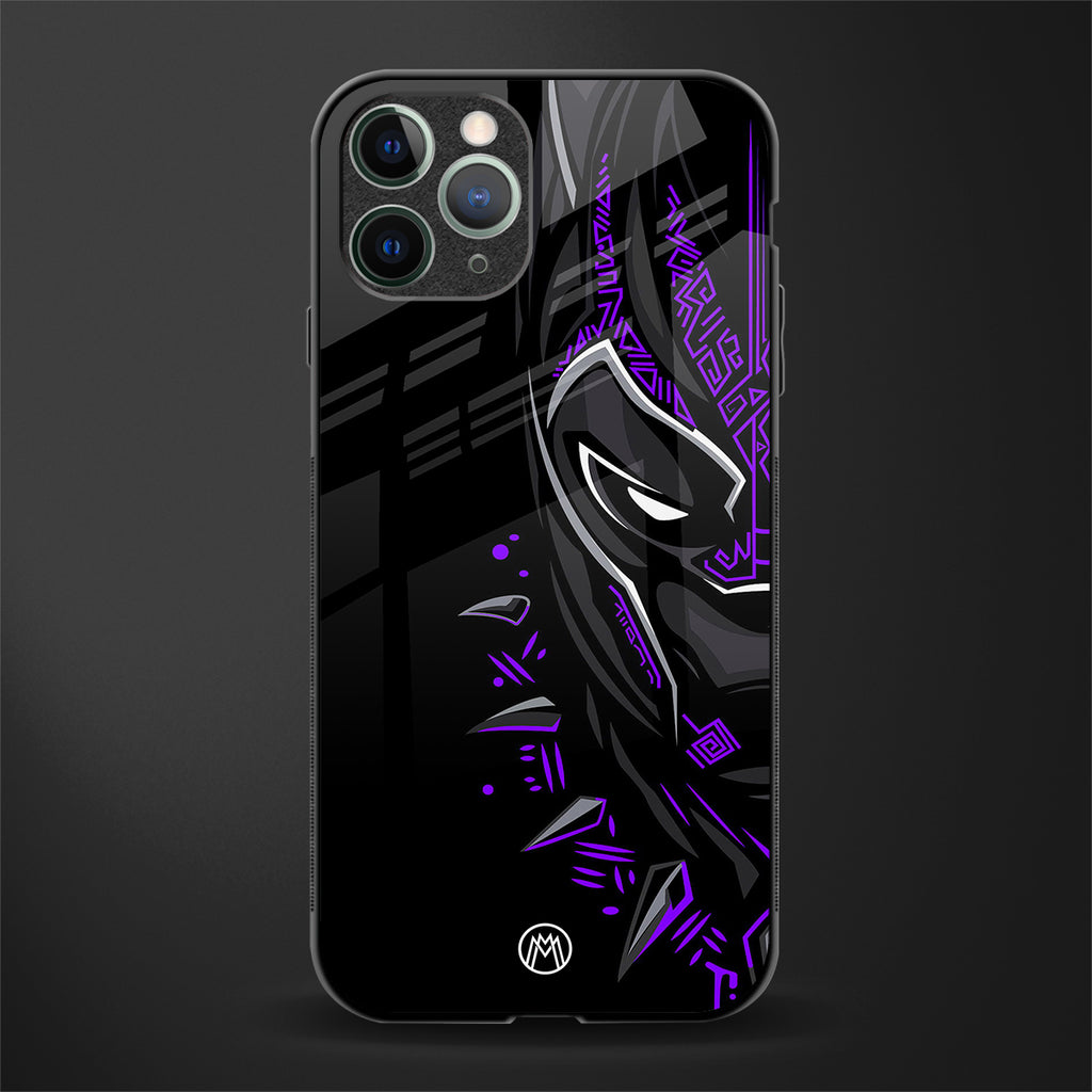 black panther superhero glass case for iphone 11 pro max image