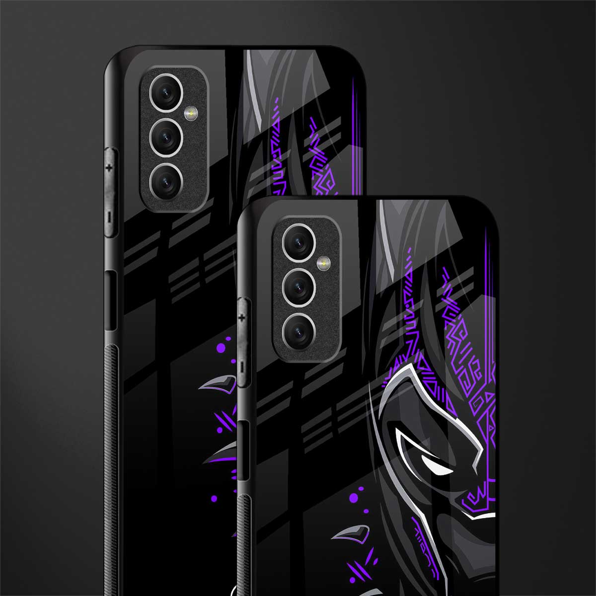 black panther superhero glass case for samsung galaxy m52 5g image-2