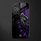 black panther superhero glass case for redmi 10 prime image