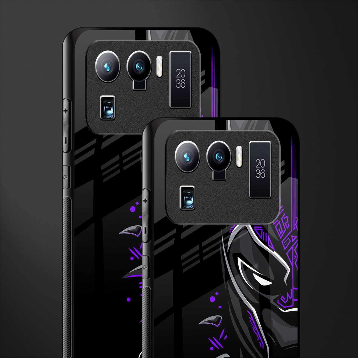 black panther superhero glass case for mi 11 ultra 5g image-2