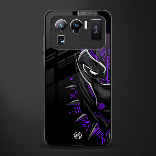 black panther superhero glass case for mi 11 ultra 5g image