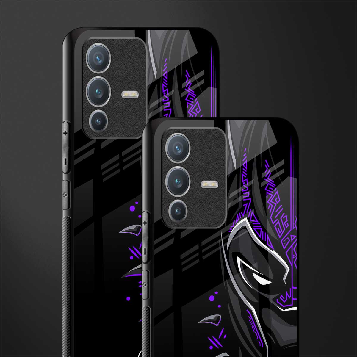 black panther superhero glass case for vivo v23 pro 5g image-2