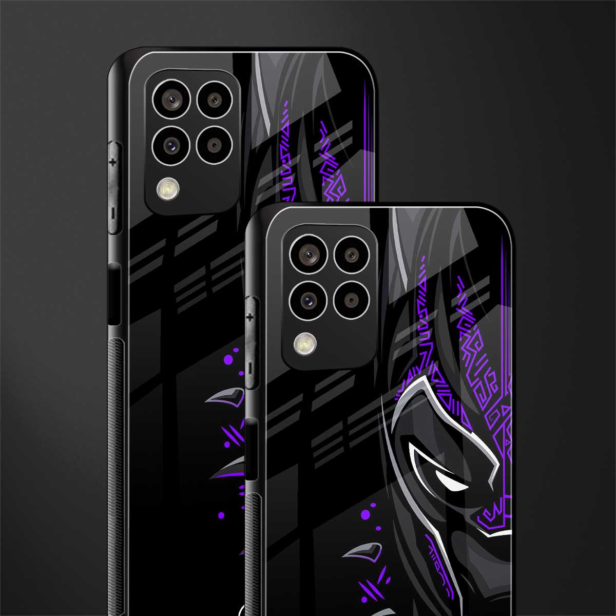 black panther superhero back phone cover | glass case for samsung galaxy m33 5g