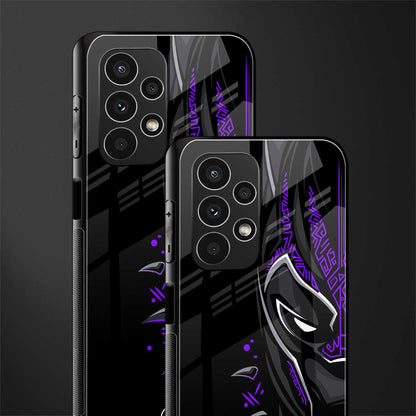 black panther superhero back phone cover | glass case for samsung galaxy a13 4g