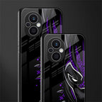 black panther superhero back phone cover | glass case for oppo f21 pro 5g