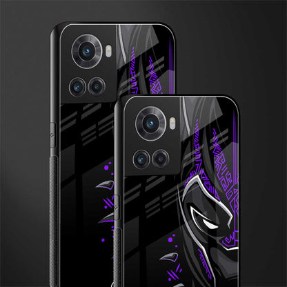 black panther superhero back phone cover | glass case for oneplus 10r 5g