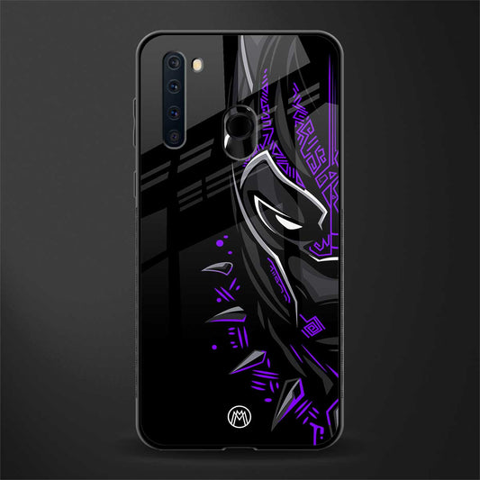 black panther superhero glass case for samsung a21 image