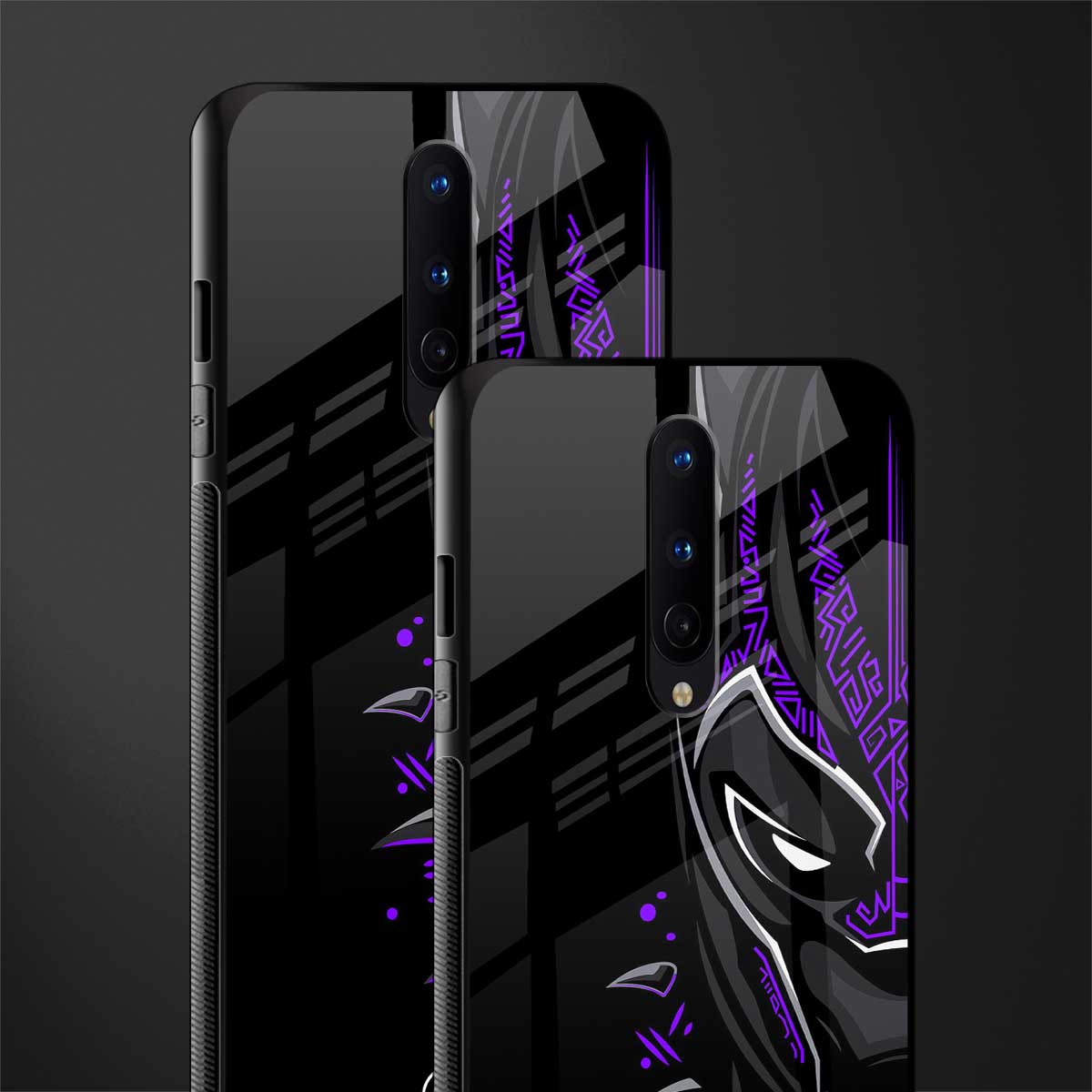 black panther superhero glass case for oneplus 8 image-2