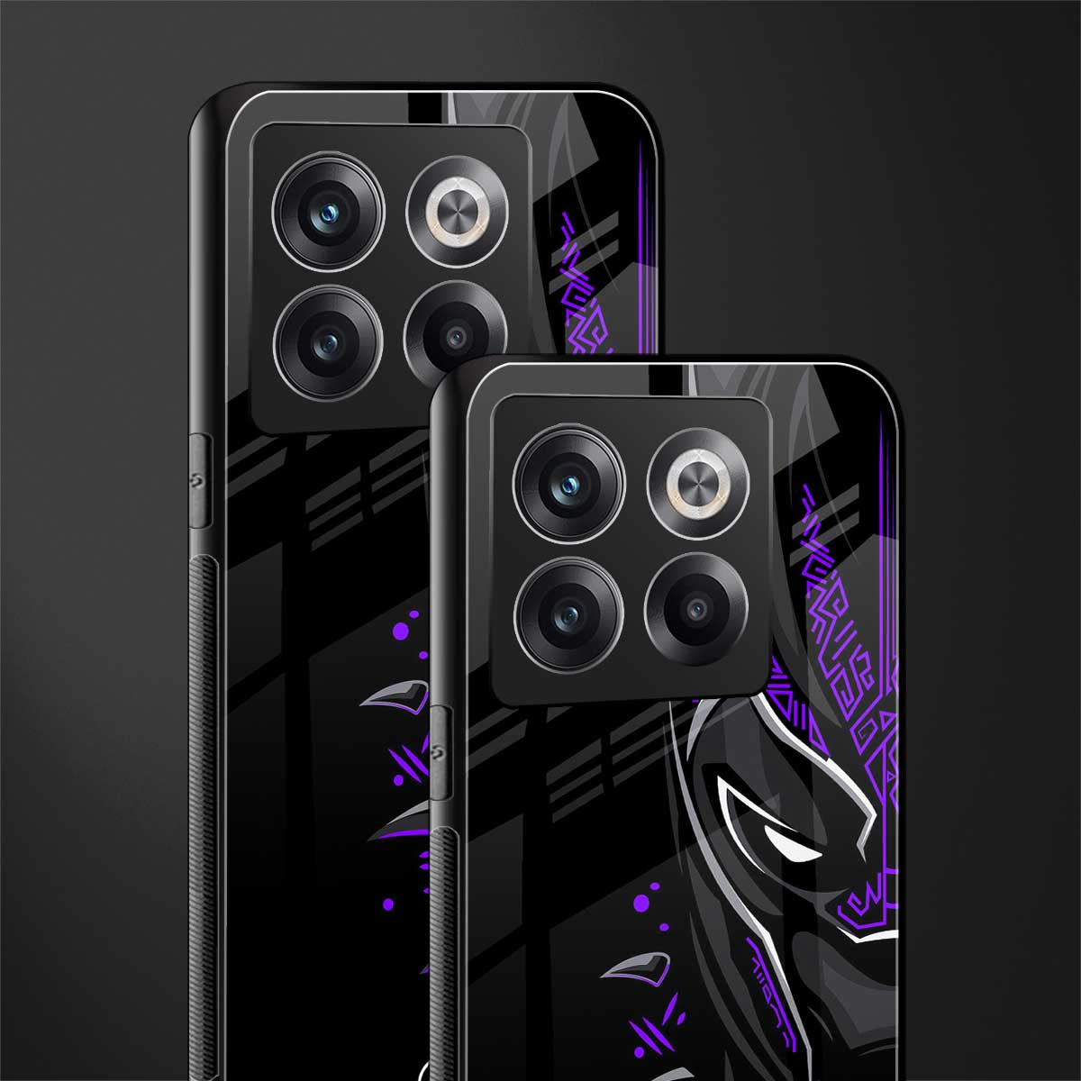 black panther superhero back phone cover | glass case for oneplus 10t