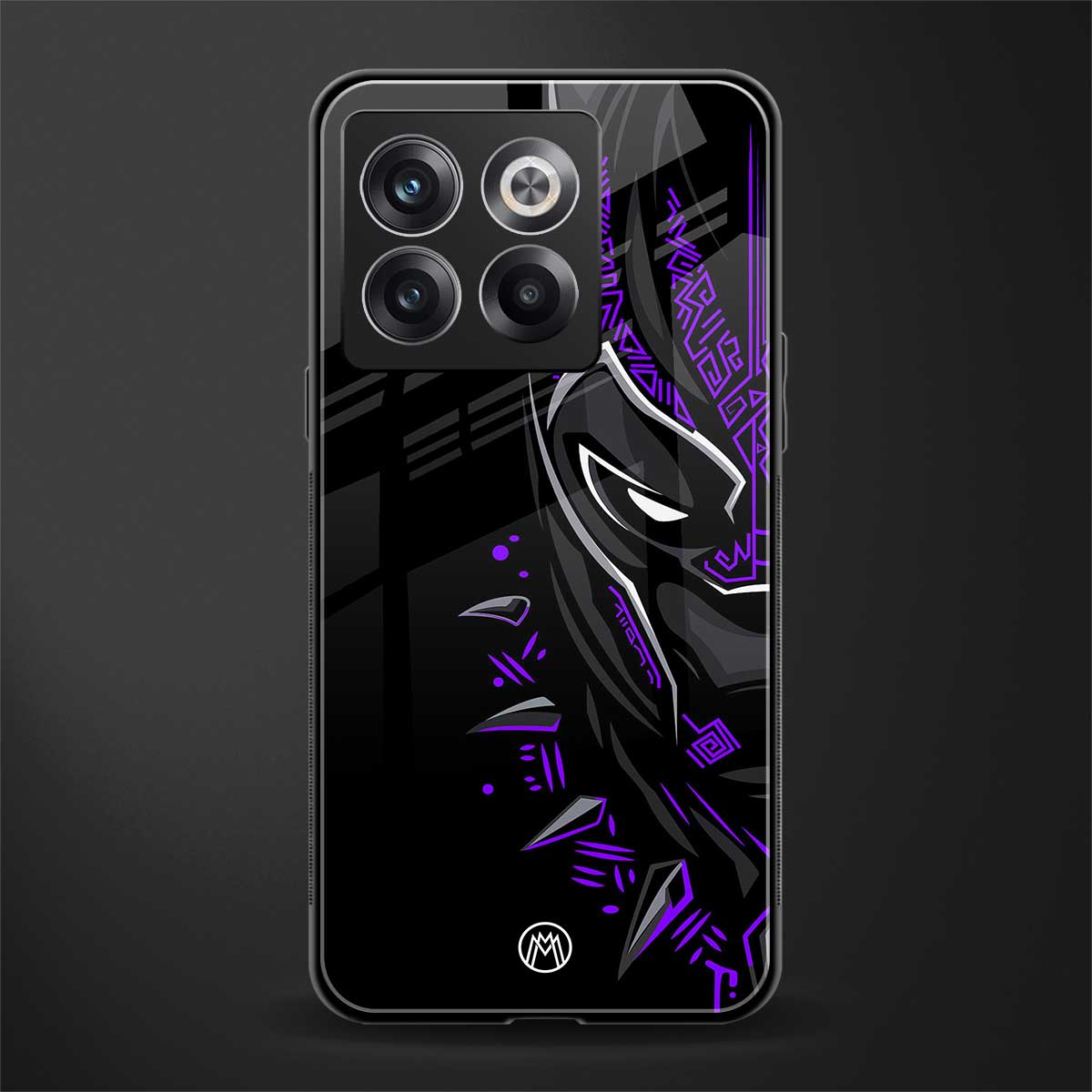 black panther superhero back phone cover | glass case for oneplus 10t