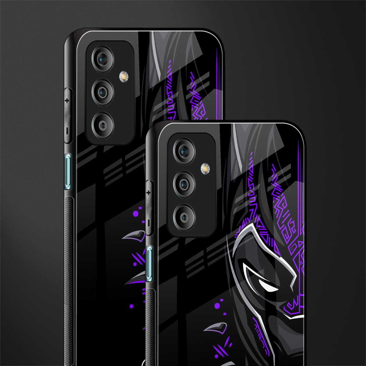 black panther superhero back phone cover | glass case for samsung galaxy f23 5g