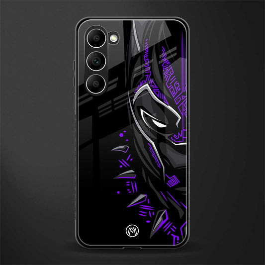 black panther superhero glass case for phone case | glass case for samsung galaxy s23