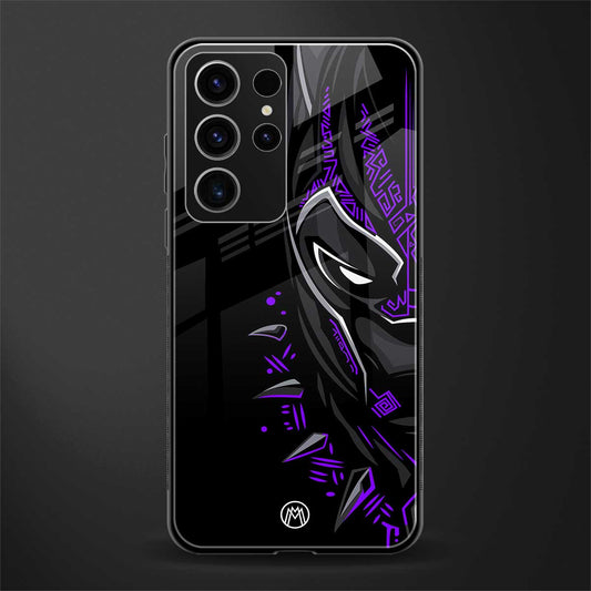 black panther superhero glass case for phone case | glass case for samsung galaxy s23 ultra