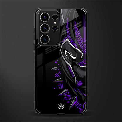 black panther superhero glass case for phone case | glass case for samsung galaxy s23 ultra