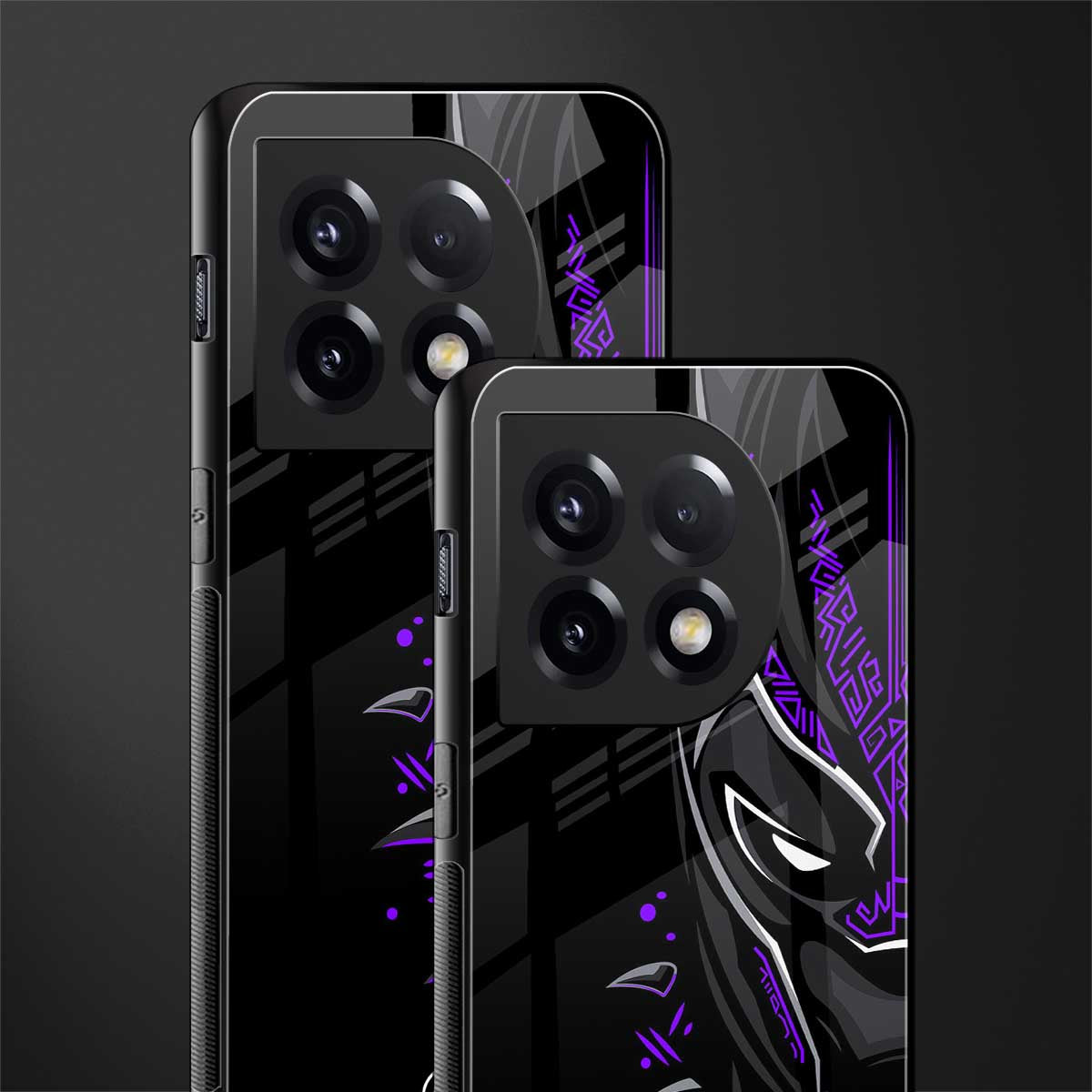 black panther superhero back phone cover | glass case for oneplus 11