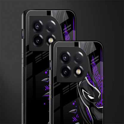 black panther superhero back phone cover | glass case for oneplus 11
