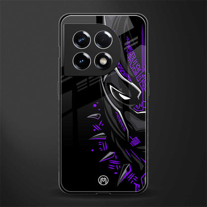 black panther superhero back phone cover | glass case for oneplus 11