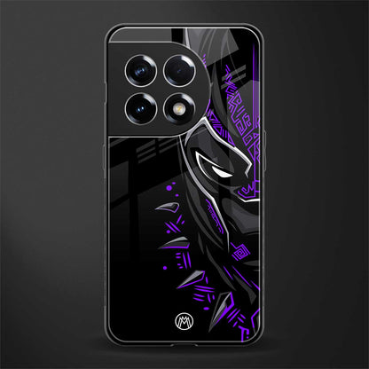 black panther superhero back phone cover | glass case for oneplus 11r