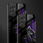 black panther superhero back phone cover | glass case for samsung galaxy a54 5g
