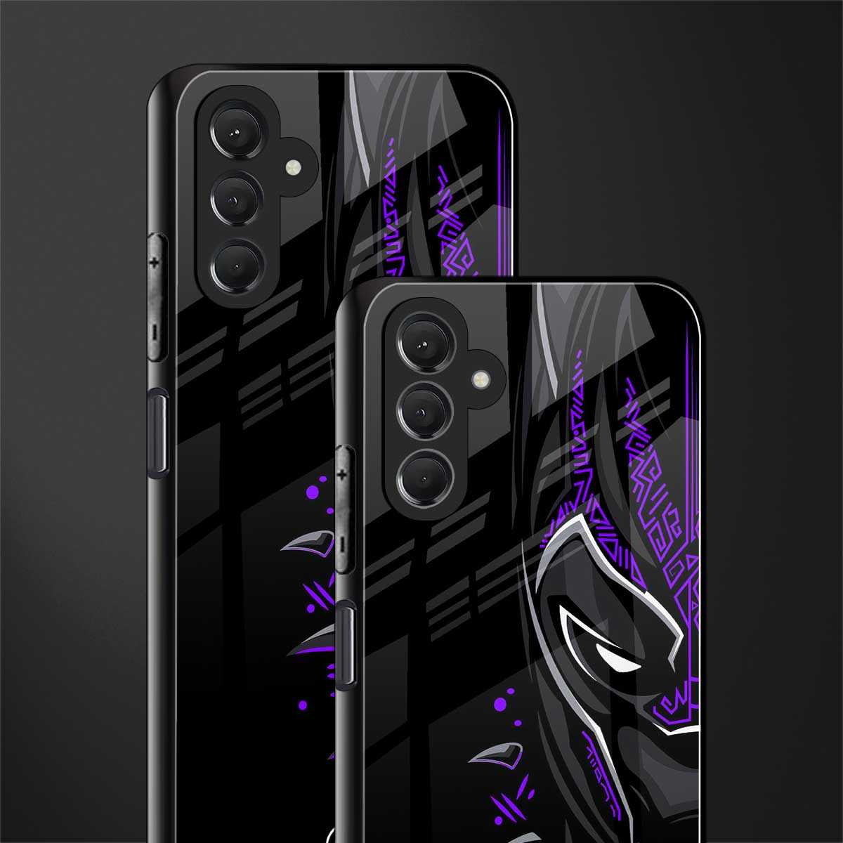 black panther superhero back phone cover | glass case for samsun galaxy a24 4g