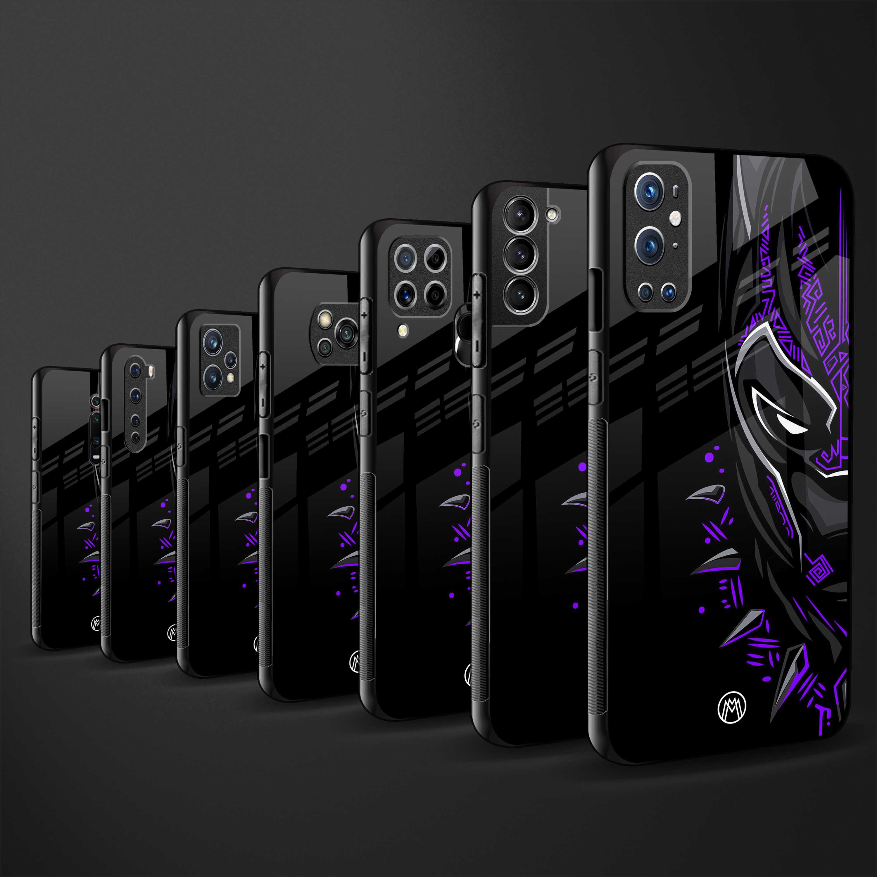black panther superhero glass case for samsung galaxy a70 image-3