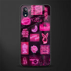 black pink aesthetic collage glass case for vivo y91i image