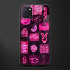 black pink aesthetic collage glass case for samsung galaxy note 10 lite image