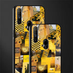black yellow aesthetic collage glass case for realme narzo 10a image-2