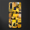 black yellow aesthetic collage glass case for vivo z1 pro image
