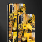 black yellow aesthetic collage glass case for samsung galaxy note 10 plus image-2