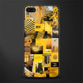 black yellow aesthetic collage glass case for realme c1 image