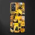 black yellow aesthetic collage glass case for vivo v23e image