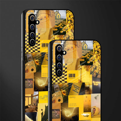black yellow aesthetic collage glass case for realme x50 pro image-2