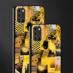 black yellow aesthetic collage glass case for samsung galaxy a21s image-2