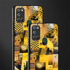 black yellow aesthetic collage glass case for realme 7i image-2